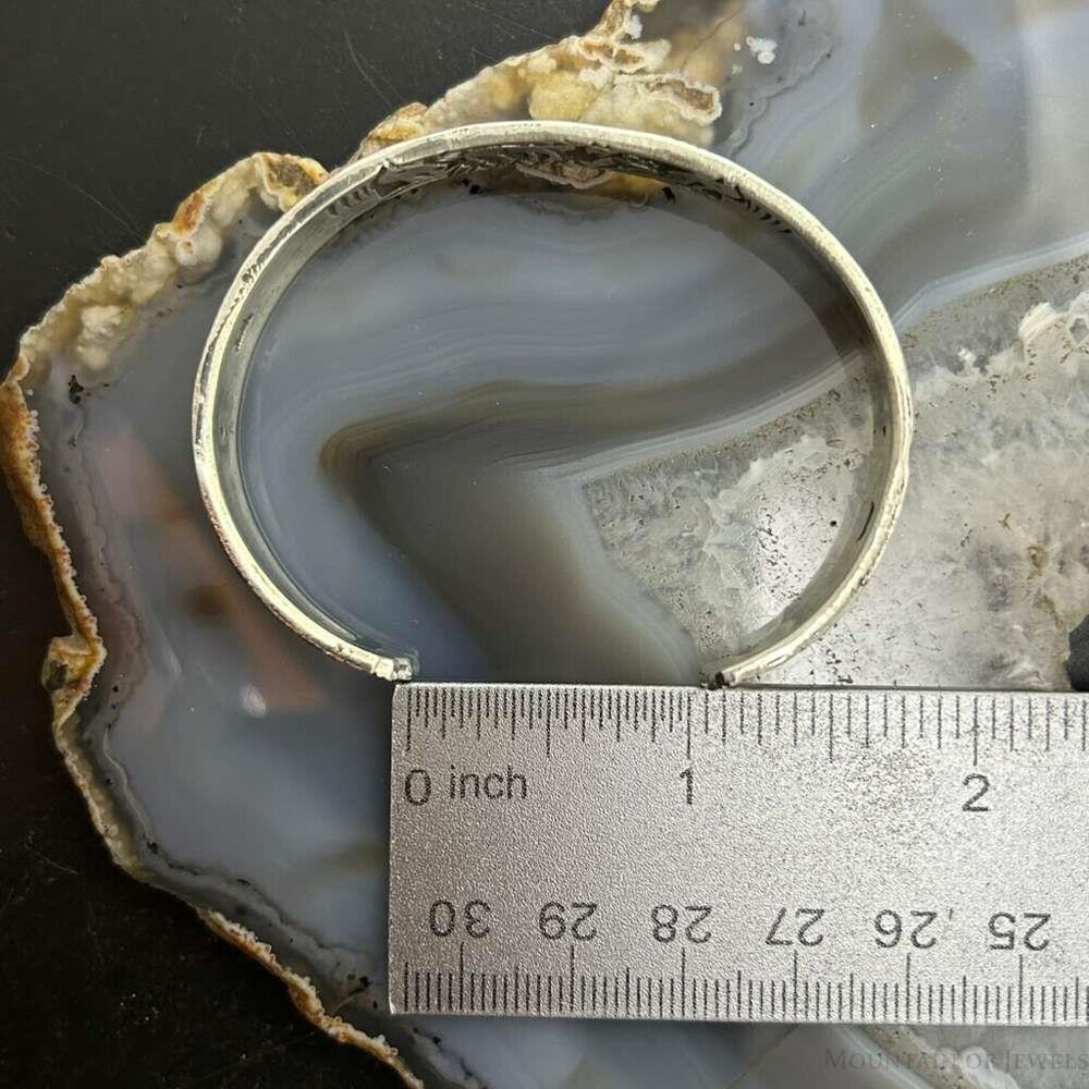 Lloyd Becenti Native American Sterling Horses in The Wild Storyteller Bracelet#1 - Picture 8 of 10